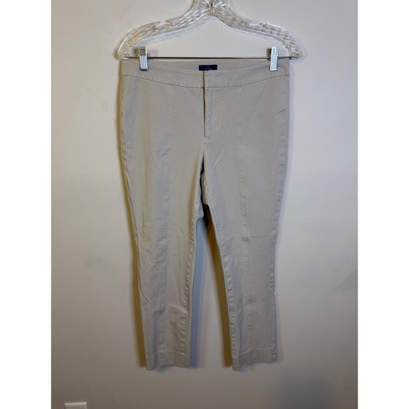 NYDJ Pants - NYDJ Womens Ankle Pants Lift Tuck Technology Beige 8P